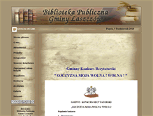 Tablet Screenshot of biblioteka.laszczow.pl