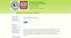 Desktop Screenshot of gimnazjum.laszczow.pl